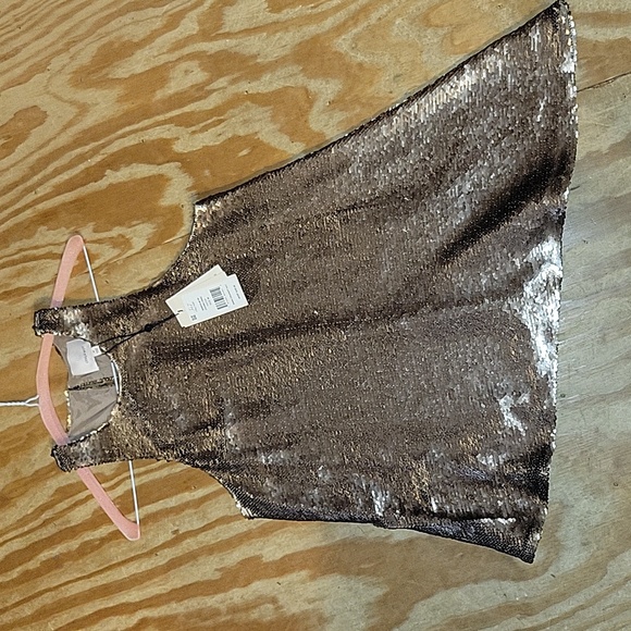 cinq a sept Tops - Sequin ASymetrical Tank